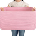 OIAHOMY 75L Large Blanket Basket Woven Storage Basket by MasterofSpaceOptimization