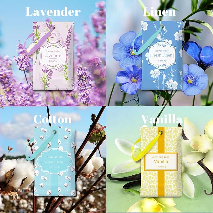 SCENTORINI Scented Sachets for Drawers and Closets, 16 Assorted Pack - Image 2