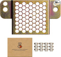 50 Pcs Picture Hanging Kit, The Ultimate Picture Hangers for Wood Frames and Canvases, for use on Drywall, Requires No Measuring or Moving Hardware to Hang Artwork, Hangs 6 Frames