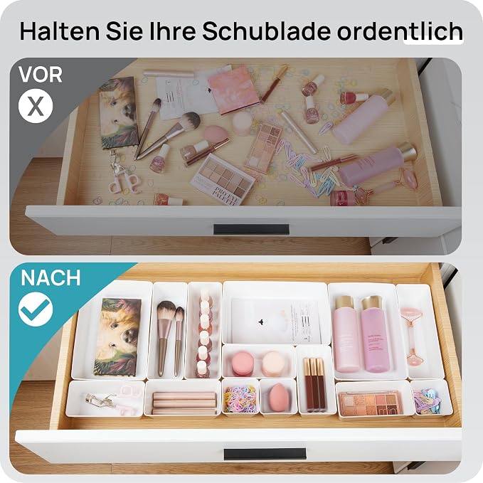 Vtopmart 25 Pack Plastic Drawer Organizers - Image 3