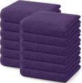 Homaxy 100% Cotton Waffle Weave Kitchen Dish Towels 12-Pack, Eggplant | 13 x 28 by Homaxy