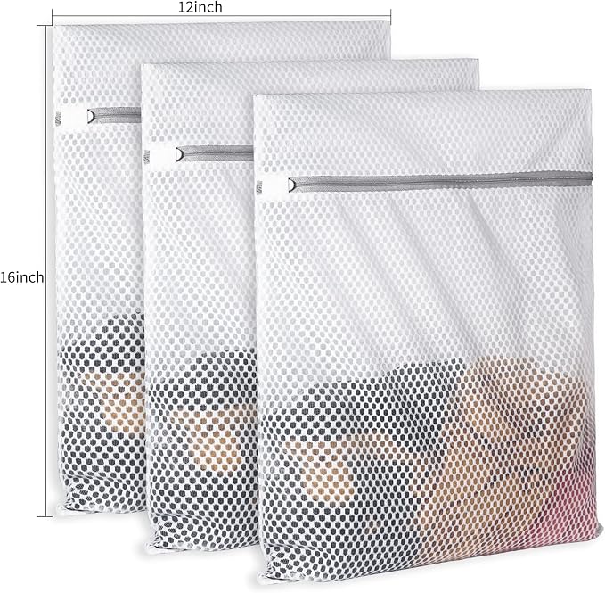 SUERIV 3Pcs Durable Honeycomb Mesh Laundry Bags - Image 2