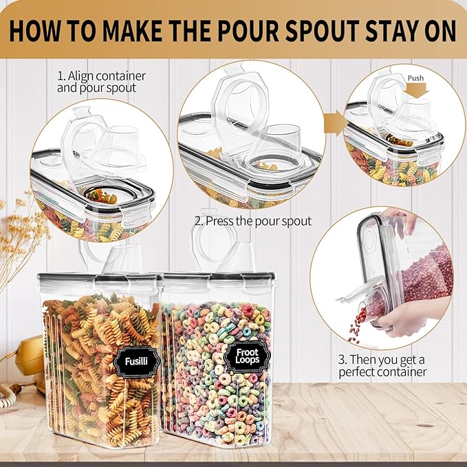 PRAKI Cereal Containers Storage Set - Image 5