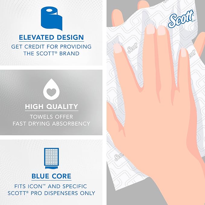 Scott Professional Hard Roll Paper Towels, 6 Rolls x 1150' - Image 7