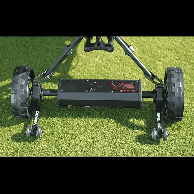 Alphard Club Booster V2Pro – Convert Your Push Cart into a Motorized, Electric Remote-Controlled Golf Caddie - New 2025 V2Pro with Permanently Attached Wheelie Bars