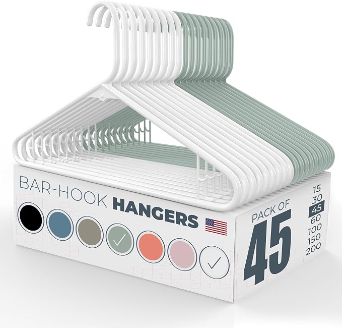 Plastic Hangers 45 Pack by NeatiesHangers
