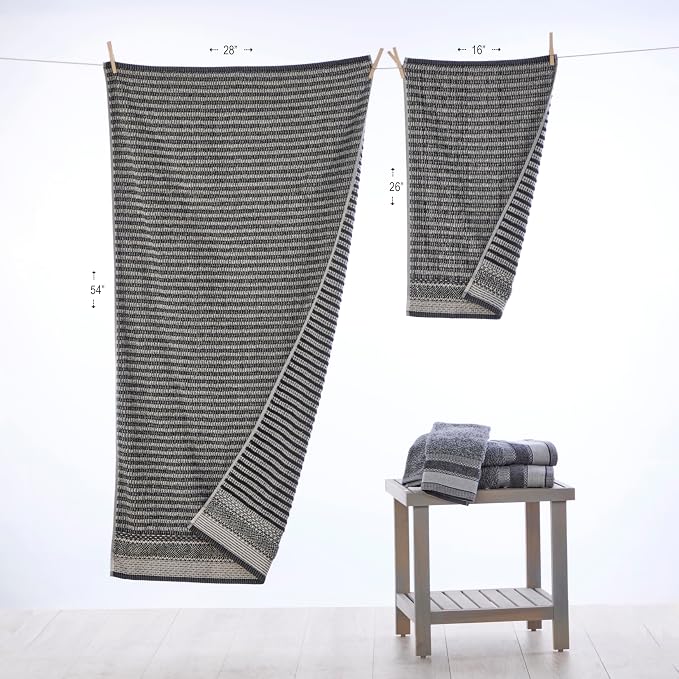 SKL Home Lewis Bath Towel, Premium 100% Cotton - Image 4