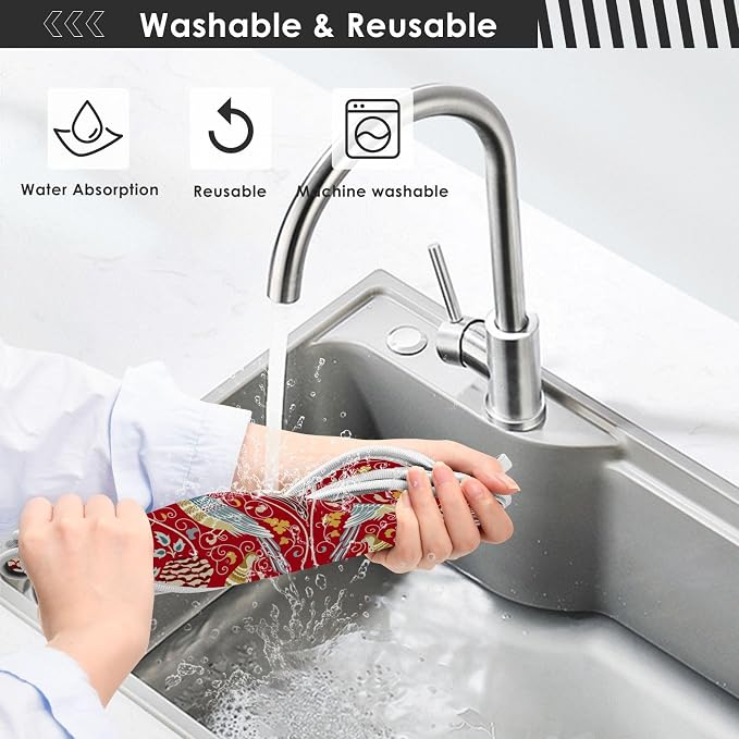 Sink Mat for Faucet Sink Splash Guard Faucet Handle Drip Catcher for Kitchen - Image 8