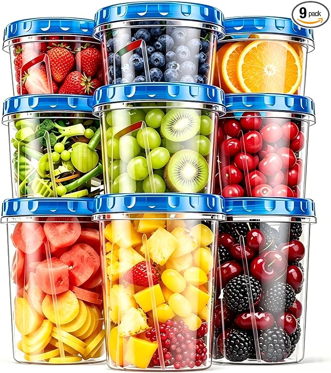 HOMETALL Freezer Storage Containers, Airtight Plastic | Food Storage Containers by OrderNow