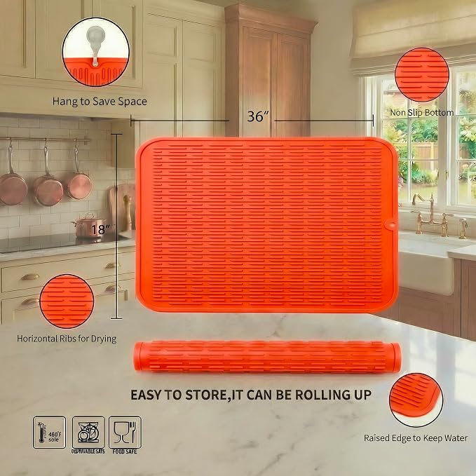 MicoYang Silicone Dish Drying Mat - Image 2