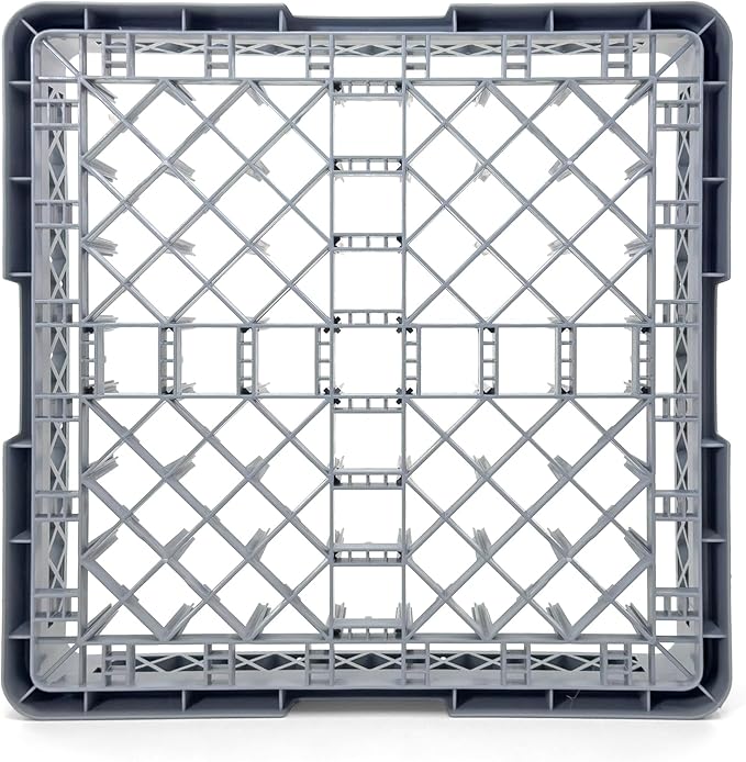 Peg Plate Rack for Commercial Dishwasher | Full Size Tray Rack | Polypropylene (Gray)