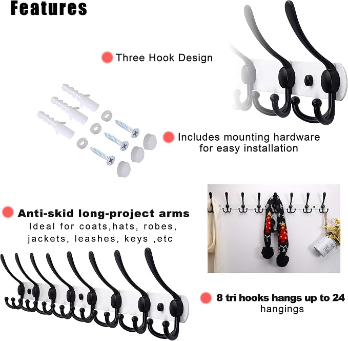 Coat Rack Wall Mount - Image 4