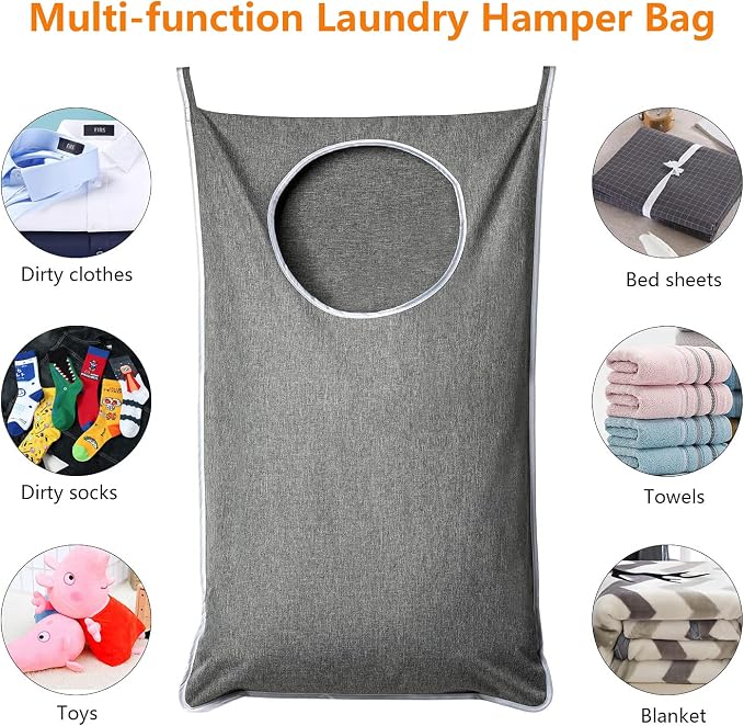 ANSTROUT XL Hanging Laundry Hamper, Extra Large Tear-resistance Door Hamper - Image 6