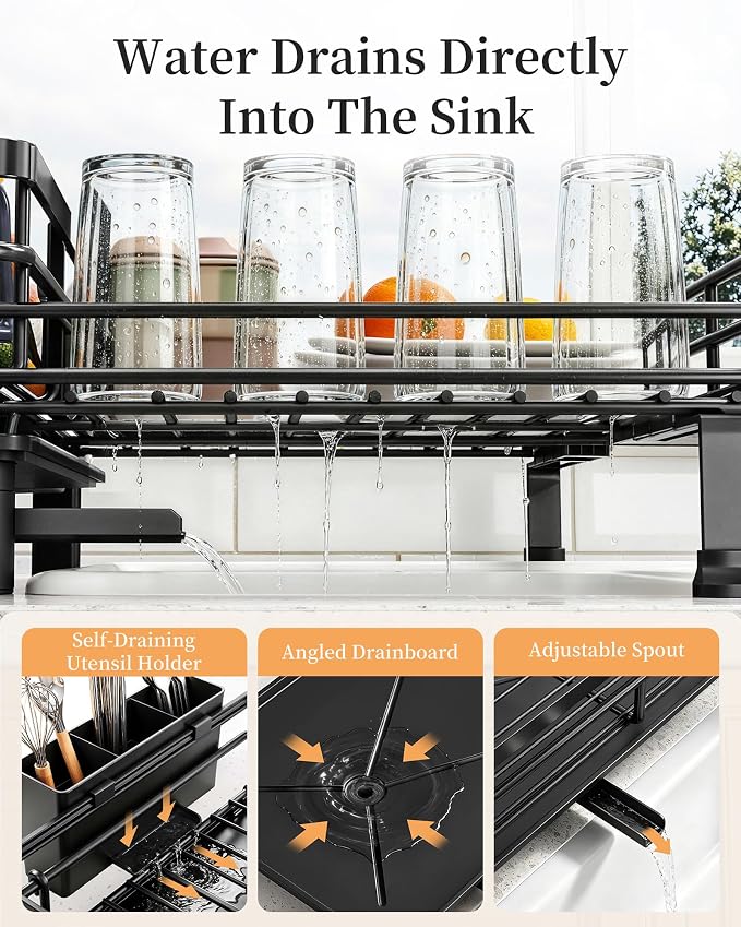 SAYZH Expandable Dish Drying Rack - Image 5