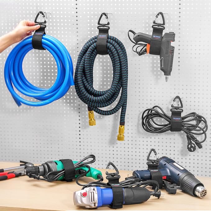 Trilancer Heavy Duty Storage Straps, Cord Organizer and Hanger | Hook-and-Loop - Image 4