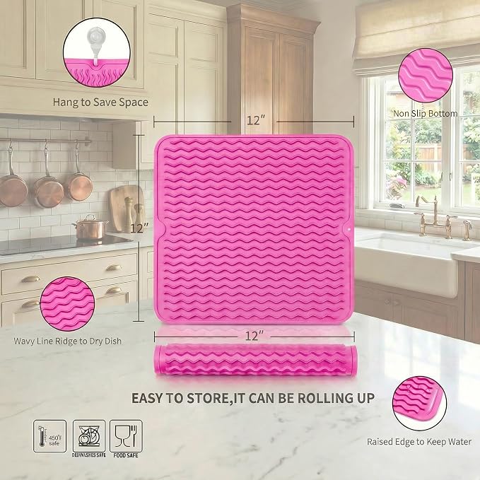 MicoYang Silicone Dish Drying Mat - Image 2
