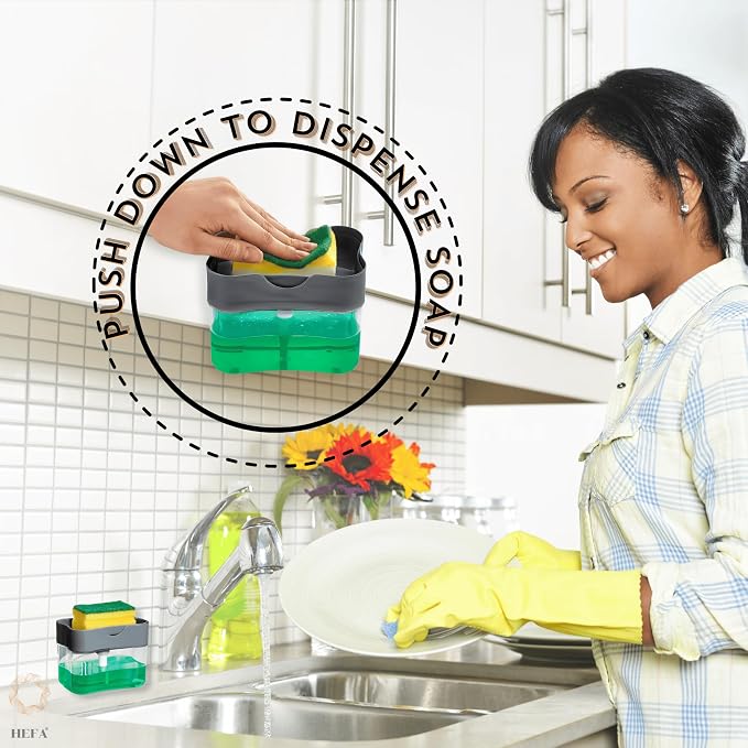 HEFA Soap Dispenser and Sponge Holder - Image 2