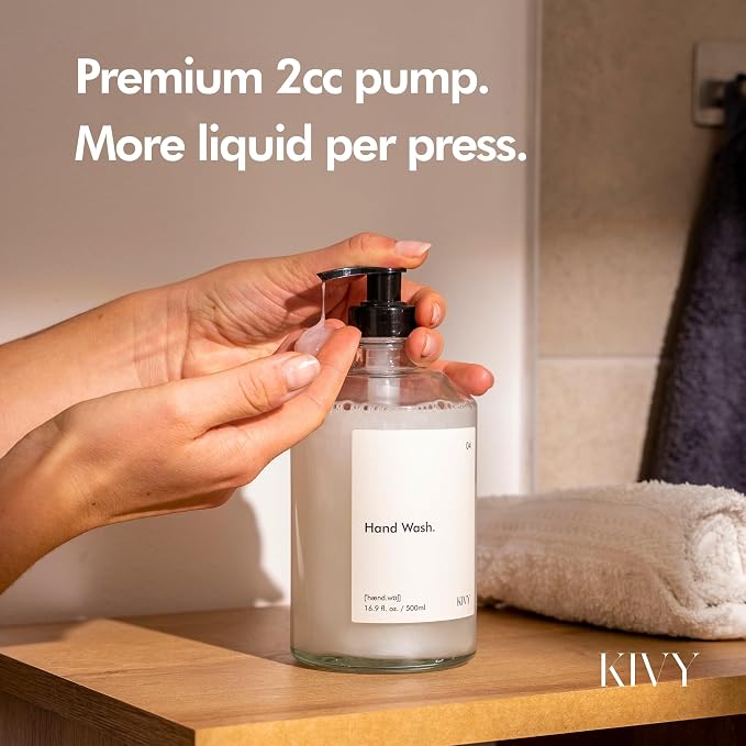 KIVY Glass Soap Dispenser Set 2X 16oz - Image 2