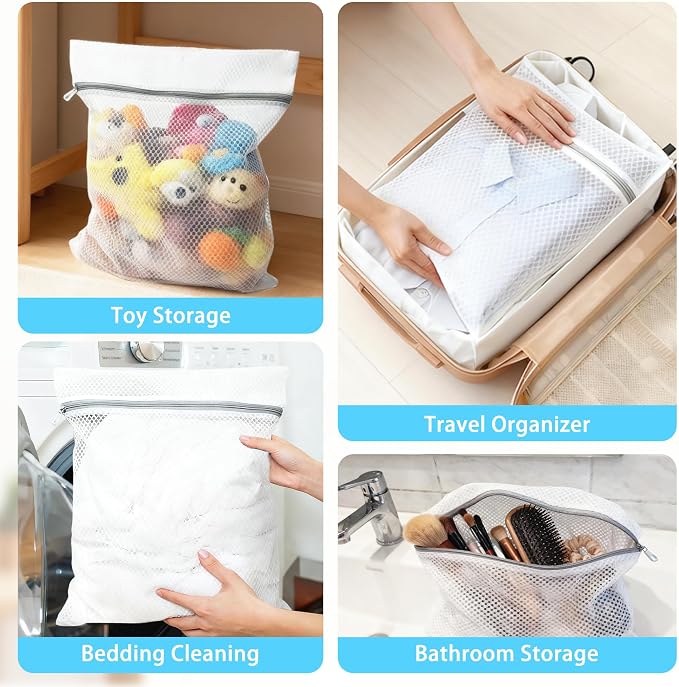 PrettyCare 3 Medium Mesh Laundry Bags - Image 7