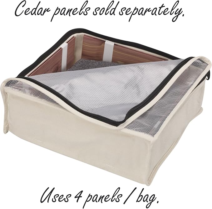 Household Essentials Canvas Sweater Storage Bags, Breathable Cotton, Under-Bed - Image 5
