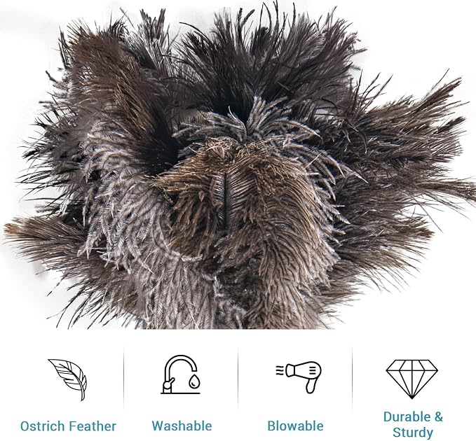 Feather Duster Extendable 22–47 Inch, Natural Ostrich Feather Duster - Image 5