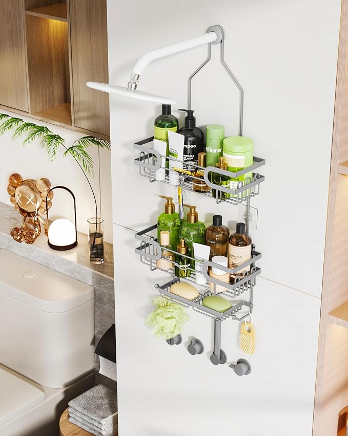 HapiRm Bathroom Hanging Shower Caddy - Image 7