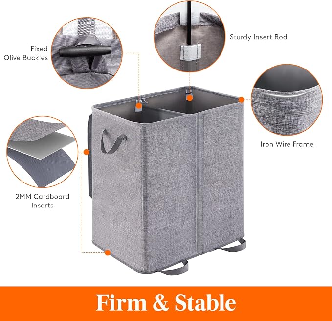 Lifewit Double Laundry Hamper - Image 2