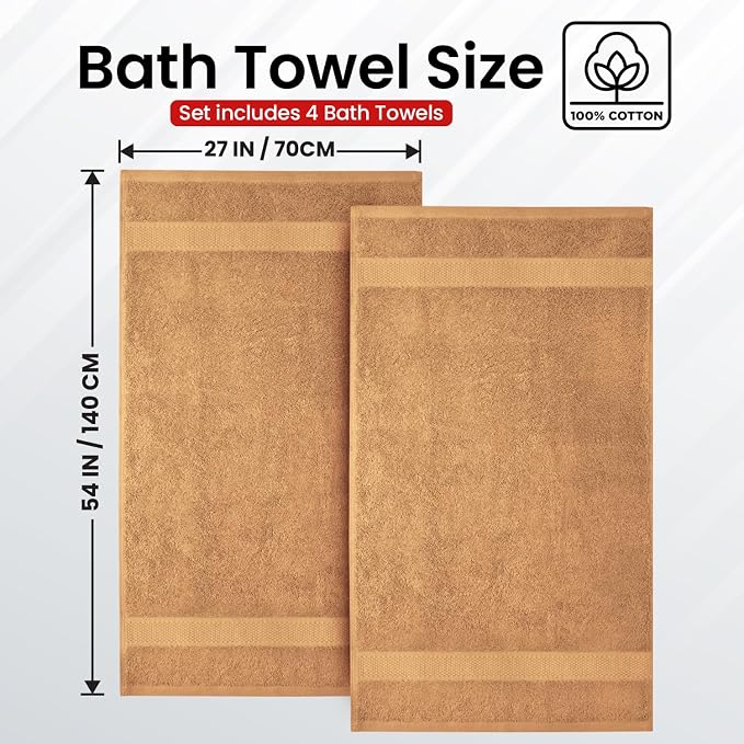 Infinitee Xclusives 100% Ring-Spun Cotton Bath Towels - Image 3