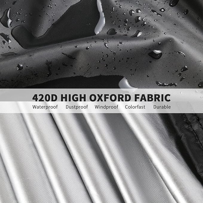 Outdoor Prep Table Cover 60 Inch,Waterproof Fadeproof UV Resistant Patio Stainless Steel Metal BBQ Table Cover All Season Protection for Outdoor Table - 60 x 30 x 34 Inch