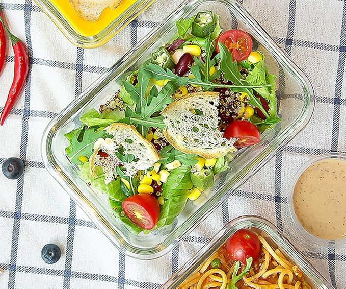 M MCIRCO 8 Pack, 30 oz Glass Food Storage Containers - Image 5