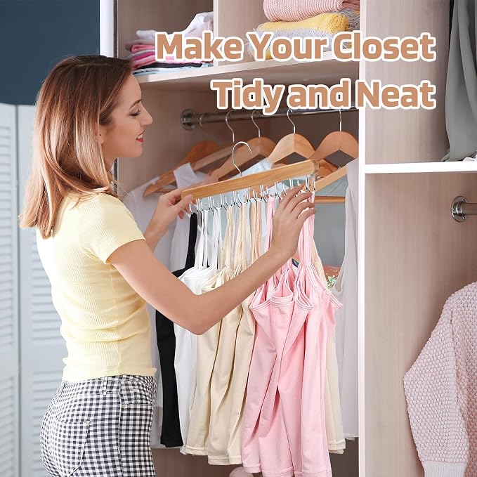 NECAMOCU 2 Pack Bra Hanger for Closet Organizer, Premium Tank Top Hangers | - Image 6
