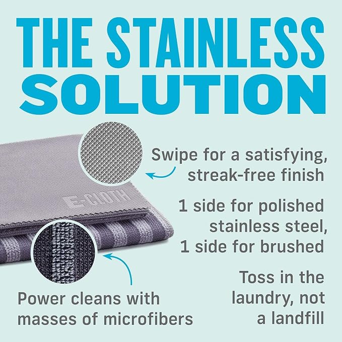 E-Cloth Stainless Steel Cleaning Cloth Pack - Image 10