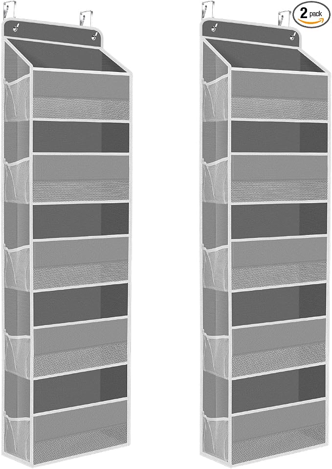 2 Pcs Over The Door Organizer Large Capacity Hanging Storage Room Organizer by SpaceHacks