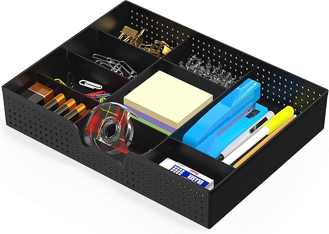 Simple Houseware Drawer Organizer Tray, 9 Adjustable Compartments, and Craft by SimpleHouseware
