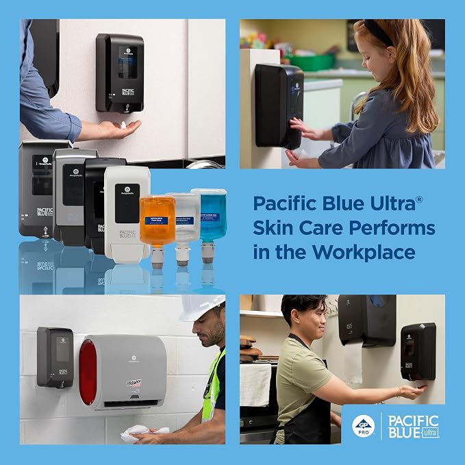 Georgia-Pacific Pacific Blue Ultra Manual Push Soap Dispenser, Wall Mounted - Image 9