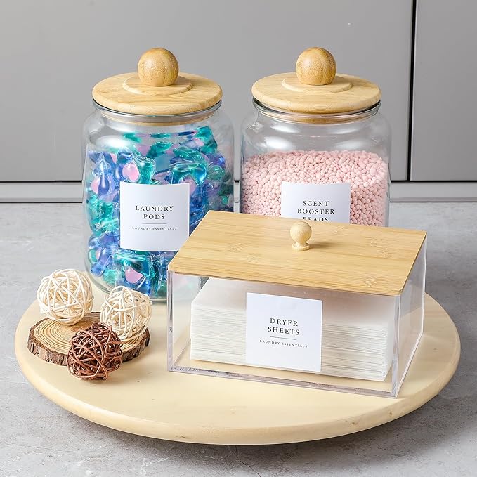 Glass Jars and Dryer Sheet Holder - Image 4