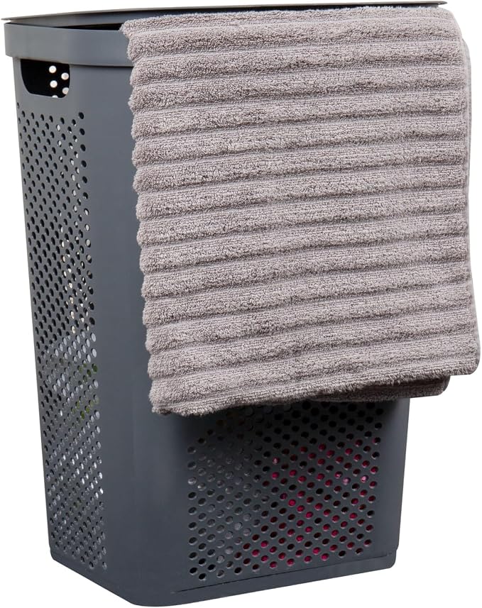 Mind Reader 60L Slim Laundry Hamper, Clothes Basket, Ventilated - Image 8