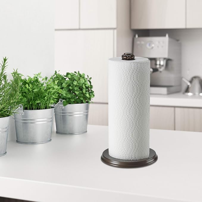 Paper Towel Holder Stand for Countertop, Decorative Freestanding - Image 7