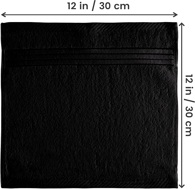 Utopia Towels 12 Pack Premium Wash Cloths, 12x12 in, 100% Cotton, Gym & Face - Image 2
