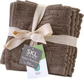 SKL Home CloudSoft Washcloth Set, 100% Cotton Luxury, Mink Brown | Premium by SKLHomebySaturdayKnightLtd
