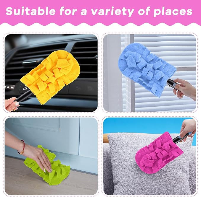 Zubebe 12 Pcs Reusable Duster Refills Fleece - Image 3