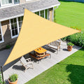 Amagenix Sun Shade Sail 13X13X13 Curved Edge Outdoor Shade Canopy Sand Breathable 95% UV Block Shade Cloth for Patio Garden Backyard (We Make Custom Size)
