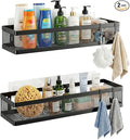 PUSDON 16.5-Inch Extra Long Slim Mesh Shower Caddy, Wall Mounted Bathroom by PUSDON