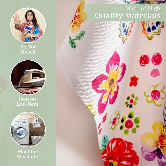 Maison d' Hermine Kitchen Towels Set of 3 Reusable 100% Cotton 27.50" x 20" - Image 3