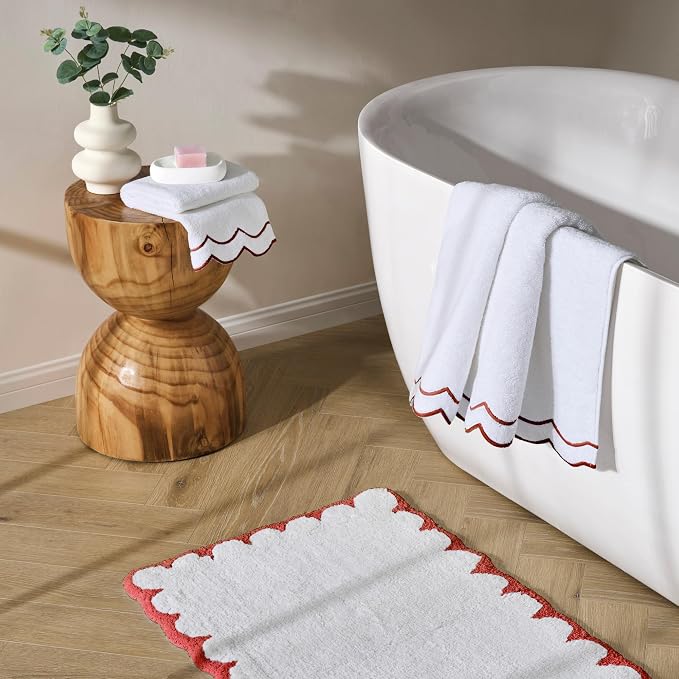 Peri Home 2 Piece Cotton Bath Towel Set, Embroidered - Image 5