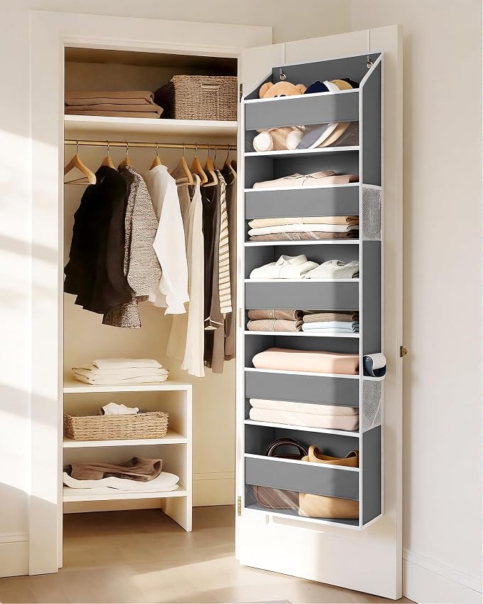 ULG 1 Pack Over Door Organizer Hanging Storage Dark Gray - Image 2