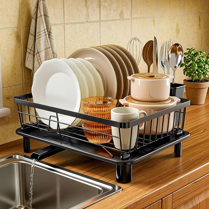 MOUKABAL Dish Drying Rack with Drainboard - Image 4