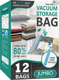 Cozy Essential Vacuum Storage Bags, 80% Compression Vacuum Seal Space Saver by CozyEssential