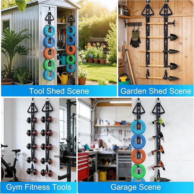 Extension Cord Organizer Holder 2-Pack 5 Detachable Straps | Cable Management - Image 8