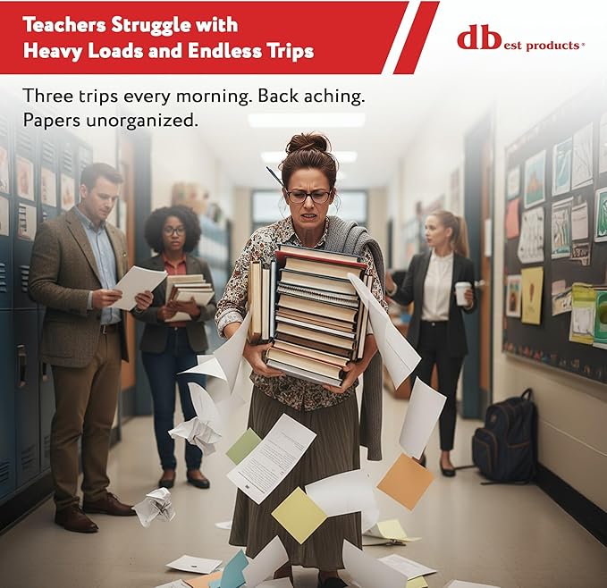 dbest Products Quik Cart 360 Rolling Crate with Wheels - Collapsible Utility Cart for Teachers & Home - Heavy Duty Folding Cart with Seat - 80 lb Capacity - Black